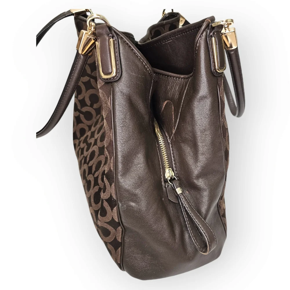 Coach Madison Phoebe Monogram Tote Brown - Picture 4 of 13